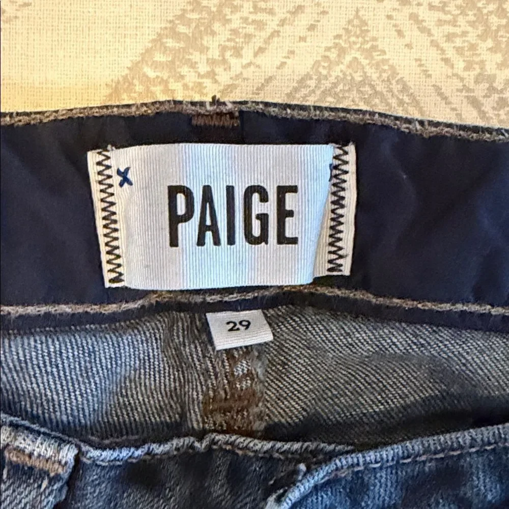 Paige Skyline Ankle Peg Jeans Skinny Dark Wash Size 29